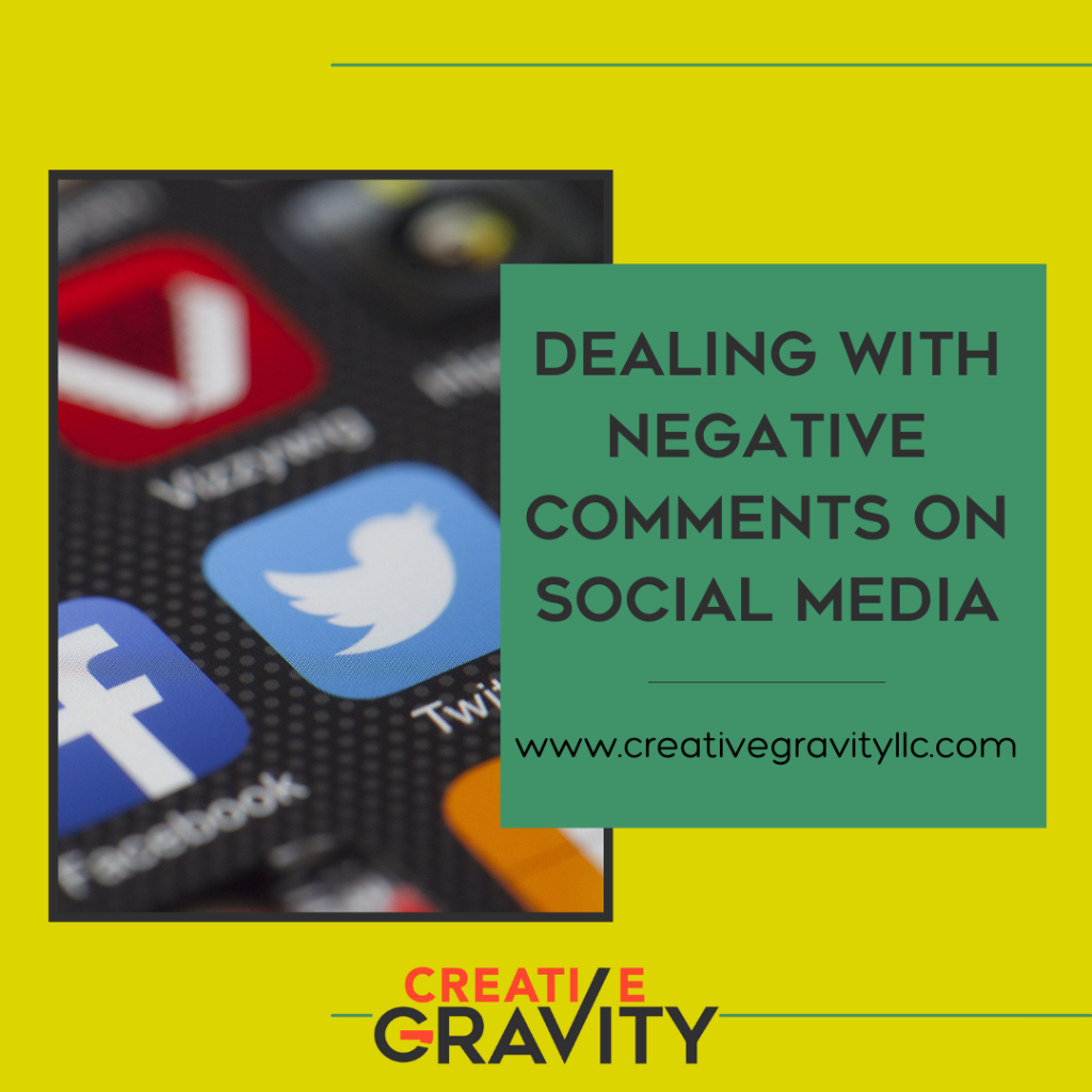 Dealing with negative comments on social media