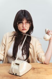 Frustrated entrepreneur making common social media strategy mistakes